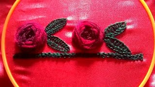 fancy rose flower balochi doch  balochi embroidery [upl. by Yoral]