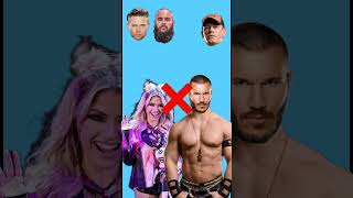 Guess who ❓ with Alexa Bliss themiz johncena brawnstrowman randyorton alexa shorts [upl. by Akinnej]