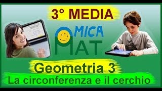 Videolezioni di geometria per la terza media  La circonferenza e il cerchio [upl. by Ecinahc]