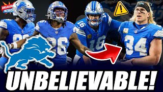 😱📢 BREAKING NEWS IT WASNT SOMETHING EXPECTED Detroit Lions News Today NFL 2024 [upl. by Jonie]