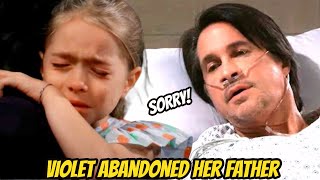 Violet Carries Out A Restraining Order  Punishing Biological Father General Hospital Spoilers [upl. by Kcirneh]