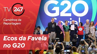 Caminhos da Reportagem  Ecos da Favela no G20 [upl. by Abekam781]