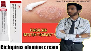 Ciclopirox olamine cream usp  Uses sideeffects directions  Fungal infection treatment in Hindi [upl. by Ayaet781]