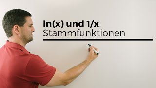 Lnx und 1x und ihre Stammfunktionen Logarithmusfunktion  Mathe by Daniel Jung [upl. by Kelcy]