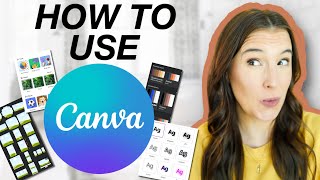 CANVA TUTORIAL FOR BEGINNERS 2024 How to start using Canva step by step [upl. by Dnilazor845]