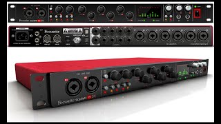 Focusrite Scarlett 18i20 interface de audio Prueba de Sonido ESCUCHA CON AUDIPHONOS [upl. by Zulema678]