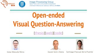 OpenEnded Visual Question Answering Issey Masuda UPC 2016 [upl. by Murdoch]