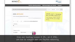 Geld toevoegen aan PayPal met iDEAL [upl. by Aelram641]