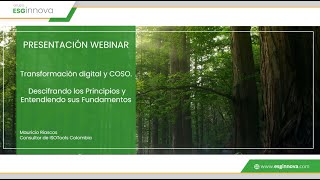 Webinar GRCTools Transformación digital y COSO descifrando sus Principios  Parte 01 [upl. by Monique546]