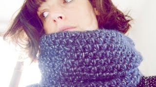 Snood double au crochet en demibrides [upl. by Orest]