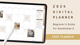 2024 Digital Planner setup guide for Goodnotes 6 on iPad  Beginner Tutorial [upl. by Sirtimid]