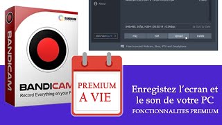 ENREGISTREUR DÉCRAN PC  BANDICAM PREMIUM [upl. by Eicyal709]