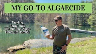 Cutrine Plus  My Go To Algaecide 4 acre pond This Stuff Works Great [upl. by Ahar]