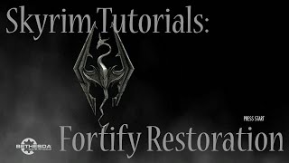 Skyrim Special Edition Fortify Restoration LoopGlitch [upl. by Marx]