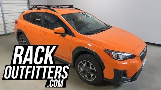 Subaru CrossTrek with Thule EVO Raised Rail WingBar EVO Roof Rack Crossbars [upl. by Bathsheb]