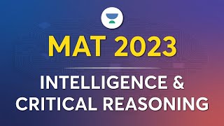 MAT 2023  Intelligence and Critical Reasoning  by 100iler Patrick Dsouza [upl. by Yarw]