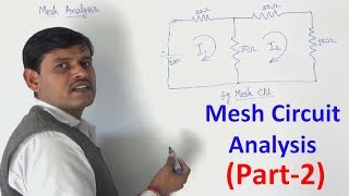 Mesh Current Problems in Circuit Analysis  Part 2  Electrical Circuit Problems [upl. by Dunkin]