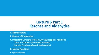 Presentation Lecture 6 Part 1 Aldehydes and Ketones [upl. by Rehpotirhc683]