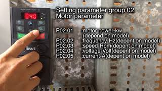 VFD INVTGD20  Basic Programming Inverter  How to Control Inverter With Keypad Mode [upl. by Bogey753]