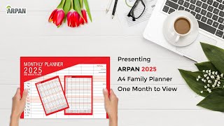 2025 One Month to View Monthly Planner CalendarST2251 [upl. by Yuu]