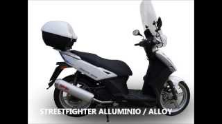 Kymco Agility 200 IE Scarico GPR  GPR echappement Kymco Agility GPR Exhaust [upl. by Dnaletak381]