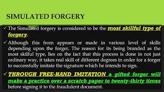 TYPES OF FORGERY [upl. by Ainos826]