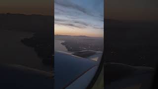 Landing from the top of the wing at sunset to Antalya Airport AYT [upl. by Leirda]