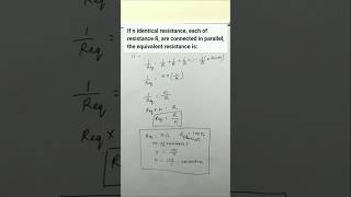 Identical resistance  Numerical on identical resistance connected in parallel  Series amp parallel [upl. by Richardo]