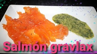 Salmón gravlax una forma diferente de comer pescado con un sabor muy característico [upl. by Lotty]