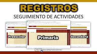 Registros de seguimiento de las actividades de Aprende en Casa II [upl. by Detta]