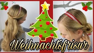 Weihnachtsfrisur🎄Haarband Hack✨coole Mädchen ZöpfeampFrisuren [upl. by Muirhead]