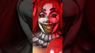 pennywise pennywisemakeup pennywisetheclown itacoisa clown clownmakeup halloweenmakeuplook [upl. by Cohdwell]