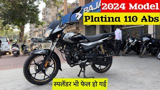 Bajaj Platina 110 Abs New Model 2024 Review  Price  Mileage  Feature  platina 110 abs 2024 [upl. by Ztnahc]