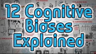 12 Cognitive Biases Explained  How to Think Better and More Logically Removing Bias [upl. by Philemon347]