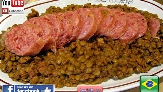 Lenticchie con Cotechino  Lentilhas com Cotechino [upl. by Richie500]