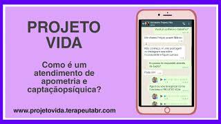 Como é um atendimento de apometria e captação psíquica PROJETO VIDA [upl. by Oidale]