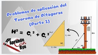 Ejercicios sobre el Teorema de Pitágoras Parte 1 [upl. by Hulbig685]