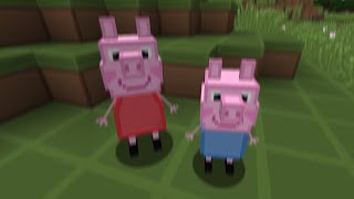 Peppa Pig In Minecraft [upl. by Ahsinor]