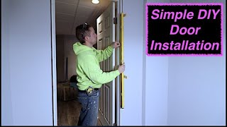 How to install a prehung interior door [upl. by Anikal]