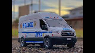 GreenLights 596 models 164 Police Vans Ford Transit  Chevrolet Express [upl. by Nadeen215]