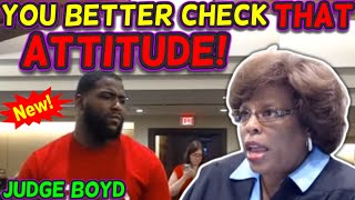 You NEED to Check that ATTITUDE Judge Boyd courtroomdrama [upl. by Eliam]