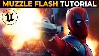 Create MUZZLE FLASH Gun FX for Unreal 5 Cinematics [upl. by Tedra]