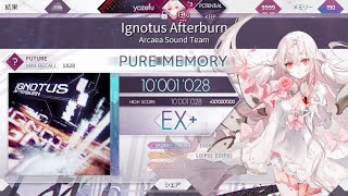 【arcaea】 Ignotus Afterburn Future  理論値 スマホ手元 [upl. by Agathe]