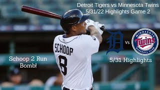 Detroit Tigers Vs Minnesota Twins 53122 Highlights Game 2 [upl. by Lagasse]