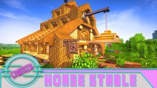 Modded Minecraft How To Make An Awesome Horse Stable StudTech Ep23 [upl. by Thrasher]