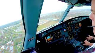 A330 LANDING cockpit view Manchester Airport [upl. by Adirf]