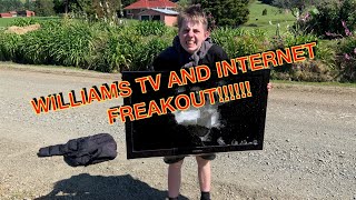 Williams TV and Internet freakout and destruction rage Part 1 [upl. by Elda292]