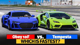 GTA 5 Online 10F VS TEMPESTA WHICH IS FASTEST [upl. by Elyl]