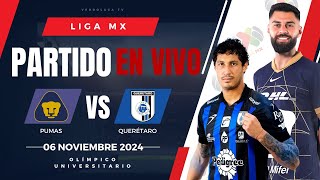 🔴 PUMAS VS QUERETARO EN VIVO Y EN DIRECTO  LIGA MX APERTURA 2024 [upl. by Burdett229]