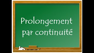 TD 11 étude dun prolongement par continuité [upl. by Jadd]